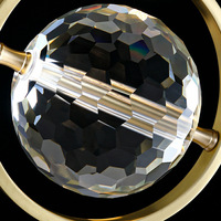 Lustre suspendu en cristal K9, style nordique, luxe créatif, pour salon, restaurant, mur de fond, petite boule de cristal