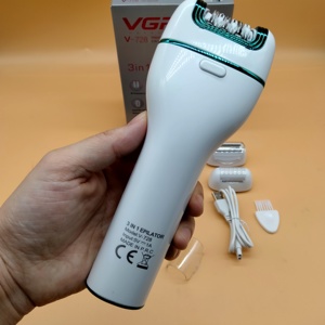 Depiladora Eléctrica 3 en 1 Vgr V-728, Nueva Depiladora de Aguja, Depilación Corporal para Mujer, Afeitadora Corporal Inalámbrica para Mujer - Product Image 6