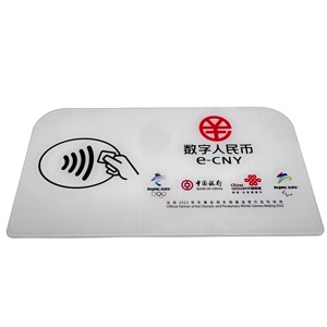 Support de code QR personnalisé en acrylique ovale avec impression de logo pour affichage de paiement mobile - Product Image 6