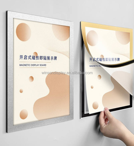 ที่ใส่เอกสารแม่เหล็กสีตามสั่ง กรอบพลาสติกใส่ใบรับรองแบบแม่เหล็ก ด้านหลังมีเทปแม่เหล็ก - Product Image 1