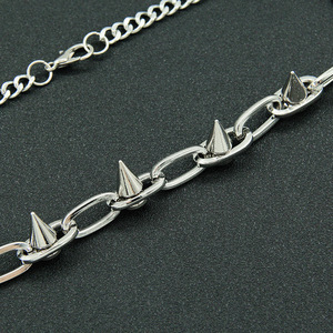 Cadena de clavícula con diseño de remaches y estilo cubano, Nueva cadena de cuello, Collar de moda Tanjing, Collar Lijing - Product Image 3