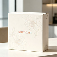 Boîte à bijoux pliable en carton, personnalisable avec impression de marque, pour l'emballage en gros d'accessoires