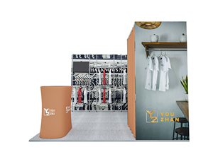 Phổ biến nhất xách tay quần áo gian hàng với phù hợp phòng tiếp tân khu vực hiển thị kệ cho triển lãm và Backdrop đứng sử dụng - Product Image 3