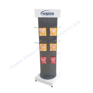 Cửa Hàng Bán Lẻ 3 Bên 360 Điểm Bán Bàn Xoay Spinner Kim Loại Xoay Peg Bảng Hiển Thị Kệ Tầng Giá Đứng - Product Image 3