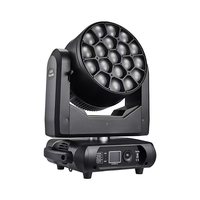 Projecteur de scène à tête mobile MOKE 19x40W 800W RGBW 4-en-1 Bee Eye avec zoom, wash, beam, DMX512 pour discothèque, club, DJ