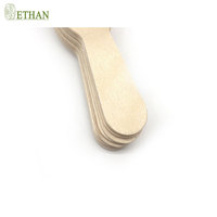 92mm bouleau couverts jetables respectueux de l'environnement denté multi-usages cuillère et fourchette en bois