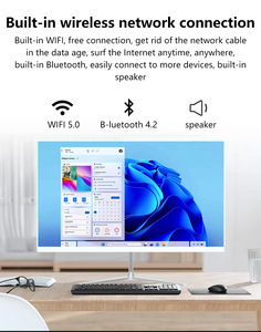 21,5 pulgadas FHD IPS Pantalla LCD Todo en uno Pc <span class=keywords><strong>Computadora</strong></span> <span class=keywords><strong>de</strong></span> <span class=keywords><strong>escritorio</strong></span> AIO Monoblock All-in-One Core I3 I5 I7 I9 HDD 1TB GDDR4 DDR4 16GB - Product Image 4