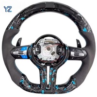 Volant de voiture en fibre de carbone LED M Sport personnalisé YZ pour BMW X1 X2 X3 X4 E81 F10 F20 F30 F21 F22 M4 F82 M2 F87 E91 E92 E93