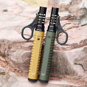 Venta al por mayor barato a prueba de viento Jet llama recargable butano Camping antorcha encendedor azul fuego barbacoa cigarro fumar encendedor - Product Image 5