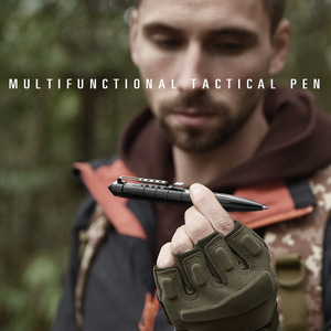 Stylo tactique ZSB-01 en alliage d'aluminium multifonctionnel EDC, cadeau avec éclairage LED, brise-vitre, outil d'autodéfense - Product Image 4