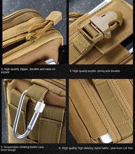 Bolsas Cruzadas Multiusos de Polietileno y Nailon para Herramientas y Gadgets, Riñoneras Utilitarias para Camping y Senderismo, Cartera Táctica - Product Image 3
