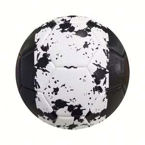 Balón de Fútbol de Entrenamiento Negro Personalizado, Talla 5 - Balón de Fútbol Promocional para Regalos de Equipo y Corporativos - Product Image 2