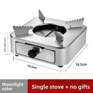 קמפינג קל נירוסטה נייד קל משקל תנור נסיעות חיצונית תרמילאים מיני תנור דלק נוזלי מוצק - Product Image 6