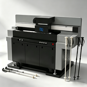 Impresora UV de poste largo bibo con efecto de barniz 3D en relieve, 4 cabezales I1600, impresión rotativa 360 para fibra de carbono - Product Image 3