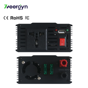 Inversor de Onda Sinusoidal Modificada de 600W, Pico de 1200W, Convertidor de Corriente para Auto de 12V/24V CC a 110V/220V CA con Puertos USB para RV, Camiones y Camping - Product Image 4