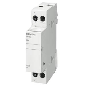 Portafusibles Siemens 3NW7 32A 1P 10x38 Montaje en Riel DIN - Product Image 1