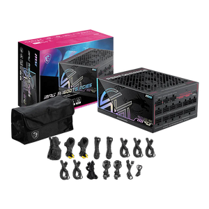 พาวเวอร์ซัพพลาย 2026 รุ่นใหม่ MPG Ai1600TS PCIE5 1600W 80plus Titanium รองรับ PCIe5.1 ATX3.1 พร้อมใช้งาน 12V-2x6 แบบ Full Modular สำหรับเคสคอมพิวเตอร์ ระดับพรีเมียม - Product Image 1
