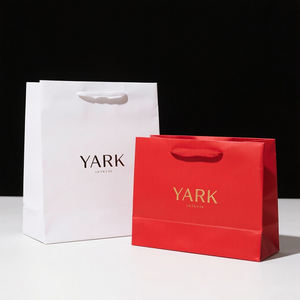 Sacs d'épicerie jetables avec poignée, personnalisables avec logo, recyclables, pour cadeaux de mariage, pour Noël - Product Image 1