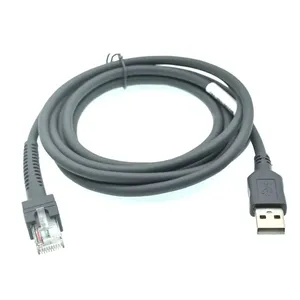 5M 3M USB zu RJ48 RJ50 Scanner-Datenkabel für LS2208 LS1203 LS2208/AP LS4008I LS7808 DS3400 für Zebra Xunbao Motorola Honeywell