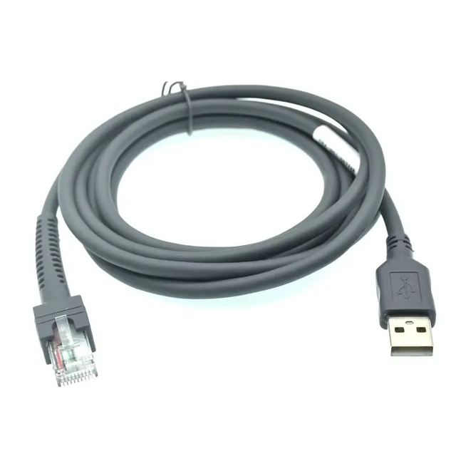 5M 3M USB to RJ48 RJ50 Scanner Data Cable for LS2208 LS1203 LS2208/AP LS4008I LS7808 DS3400 for Zebra Xunbao Motorola Honeywell