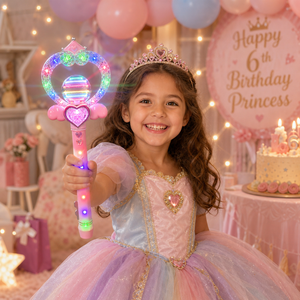 Varita Mágica Musical con Luz para <span class=keywords><strong>Niñas</strong></span>, Juguete Eléctrico <span class=keywords><strong>de</strong></span> Plástico, Varita <span class=keywords><strong>de</strong></span> Hada con Purpurina, Bola Giratoria con Forma <span class=keywords><strong>de</strong></span> Estrella, Regalo Portátil con Temática Romántica para Navidad - Product Image 5