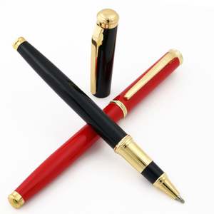 Stylo en métal personnalisé avec logo, stylo lourd avec recharge Parker, largeur d'écriture 1,0 mm, encre noire/bleue, pour cadeau - Product Image 1