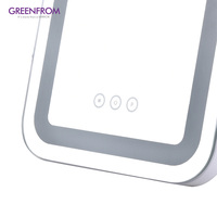 Vente en gros Miroir led carré blanc portable Espejos Table de courtoisie Miroir de maquillage