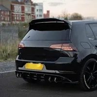 StarNav Heckspoilerlippe für Golf 7 MK7 Golf 7.5 GTI/R/RLine ASPEC Style 2014-2020 Dachkofferraum Heckflügel Kit Tuning