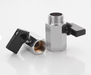 Leadtek 1/8 "1/4" 3/8 "1/2" כף זכר לסתום שסתומי כדורי מיני פליז - Product Image 3