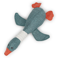 Jouet pour chien Canard Jouet pour chiot en vrac écologique Jouet à mâcher en peluche grinçant pour chien Jouet en forme de canard bleu