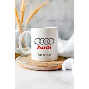 Mug personnalisé avec logo de voiture - Accessoires de vaisselle multicolores personnalisables - Product Image 1