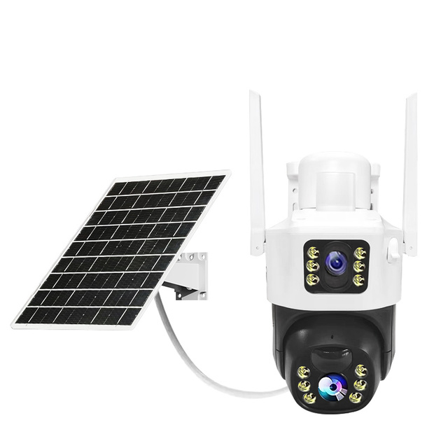 New Arrival 2MP Night Vision Waterproof Solar Powered IP Security Camera WiFi 4G PTZ Solar Powered Indoor Camera