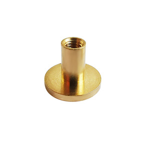 Nous fournissons des vis et des rivets en cuivre à surface courbée pour ceintures DIY, accessoires de bagages, boucles en forme de I. - Product Image 5