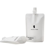 Poche souple en plastique anti-fuite avec bec verseur personnalisé pour café liquide et boissons énergisantes