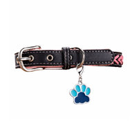 Pendentif personnalisé gravé au laser avec empreinte de patte de chien, étiquette d'identification pour animal de compagnie, porte-clés, accessoires pour collier de chien