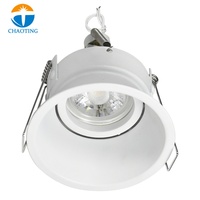 Plafonniers encastrés en aluminium blanc/noir 5W/7W, anti-éblouissement, LED MR16 GU10, spot encastré