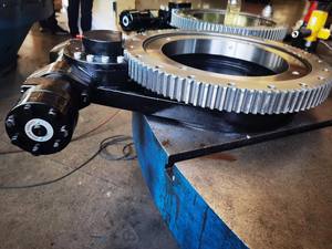 Motor penggerak lengan poros tunggal WG17, penggerak lengan perumahan terbuka dengan pelacak tenaga surya - Product Image 2