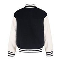 Nouvelle Veste Bomber de Baseball Classique Américaine Vintage Personnalisée avec Broderie en Serviette, Manteau Letterman Streetwear Lourd