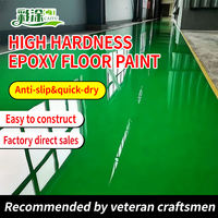 Cat Tu Quick Drying Two-Component Epoxy Floor Paint Waterproof Stain Resistant Customized Color Floor Coating 20kg Barrel Brush