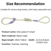 Accessoires pour animaux de compagnie chats et chiens Nylon Luxe Collier et ensemble de laisse pour chien Corde laisse glissante