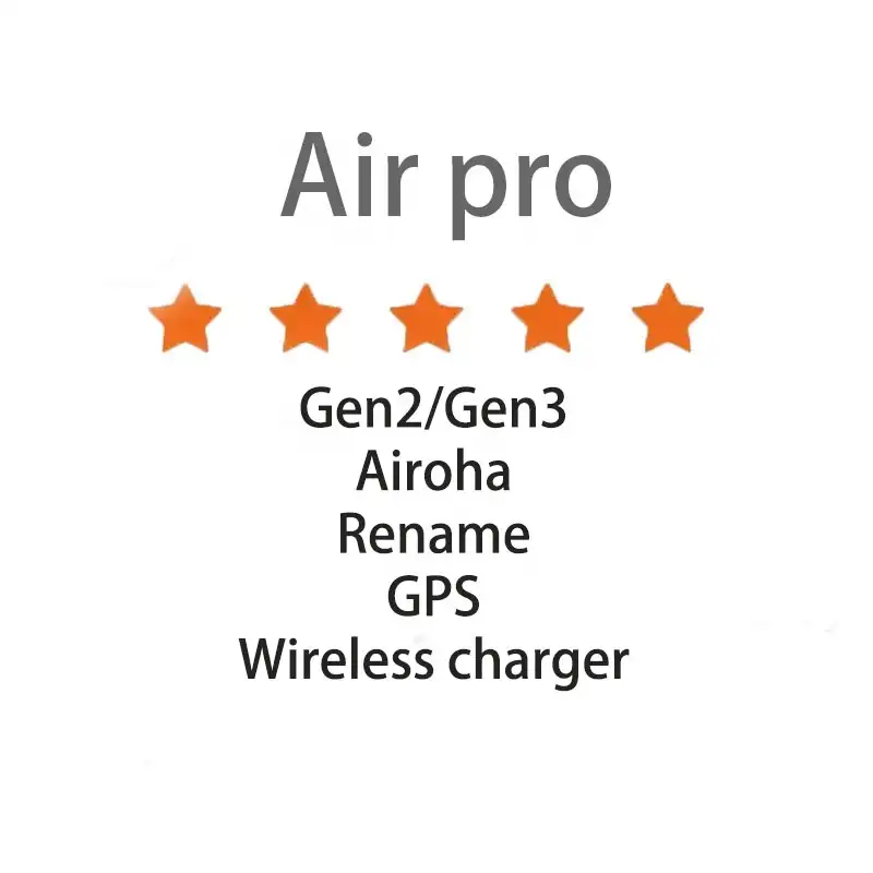 Ücretsiz kargo toptan OEM özel Logo TWS Aipods hava 3 Gen 3 su geçirmez kablosuz kulaklık Airs Pro 3 TWS hava Pro 3