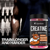 Gummies de créatine monohydrate OEM 4g, compléments nutritionnels sportifs pour la croissance musculaire des adultes