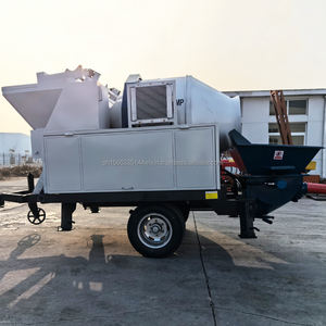 เครื่องผสมปูนมือถือขนาดเล็กเครื่องผสมคอนกรีตเครื่องยนต์ดีเซลพร้อมปั๊ม - Product Image 4