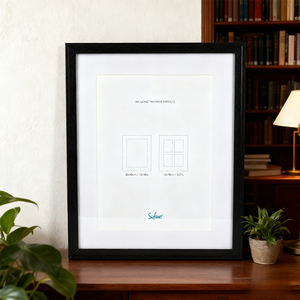 <span class=keywords><strong>Cadre</strong></span> photo rectangle style moderne avec logo personnalisé <span class=keywords><strong>cadre</strong></span> photo à mémoire d'anniversaire <span class=keywords><strong>40x50</strong></span> écologique avec tapis - Product Image 3