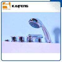 Baignoire d'angle intelligente économique pour deux personnes avec hydromassage, bulles d'air et oreillers, pour intérieur KF-634R