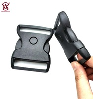 Boucles à dégagement latéral en plastique POM, courbées, pour sangle de sac à dos en paracorde, double boucle rapide réglable, sportives, durables, personnalisables