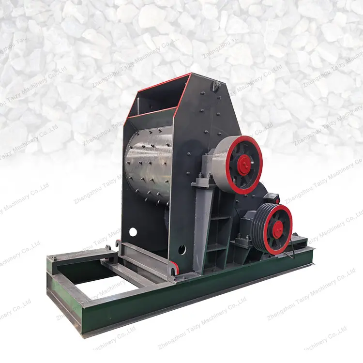 Electric type stone crusher machinery, two stage hammer crusher ore hammer crusher for sale
