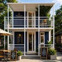 Maison préfabriquée en conteneur moderne à double aile de 20 pieds, extensible, 2, 3, 4 ou 5 chambres