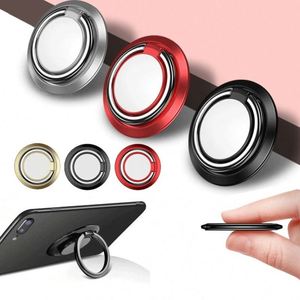 2 Pcs Holder Finger Kickstand - 360° <b>Rotatable</b> Cell Phone Ring Grip, Ideal for Smartphones (Black) - Product Image 2