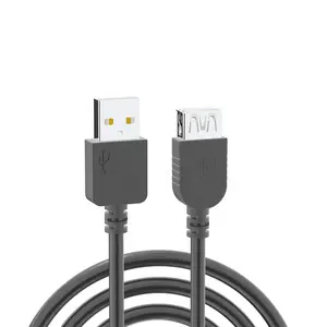 1m Black Super Speed USB 2.0 A Male To Female Cable Data Sync USB2.0 Extender Cord Extension Cables For Computer